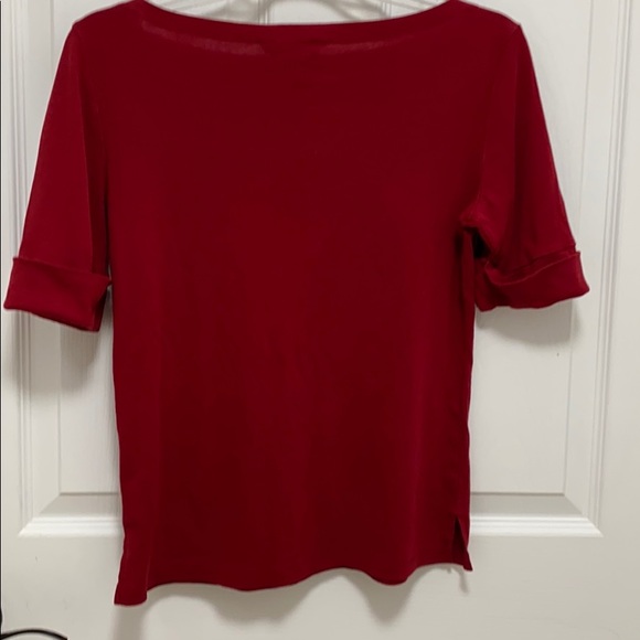 Lauren Ralph Lauren Sz M woman’s top Red - Picture 6 of 6